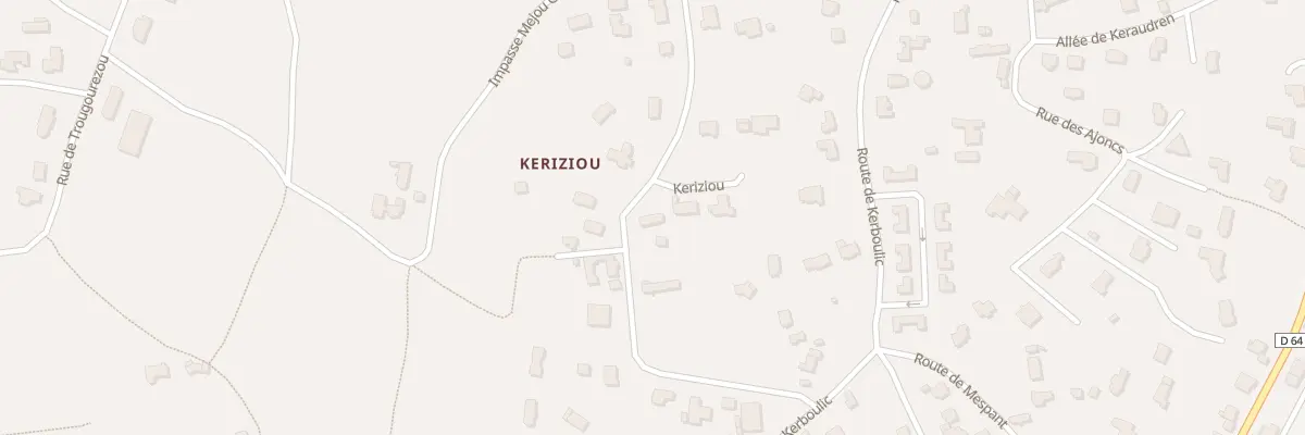 Plan du 6 Rue de Keriziou à Locquirec
