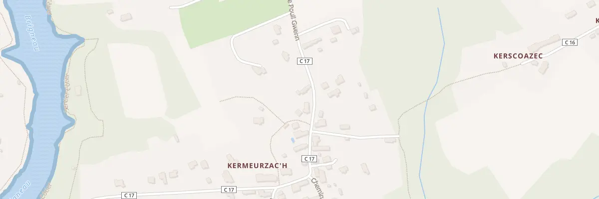 Plan de Kermeurzach à Moëlan-sur-Mer