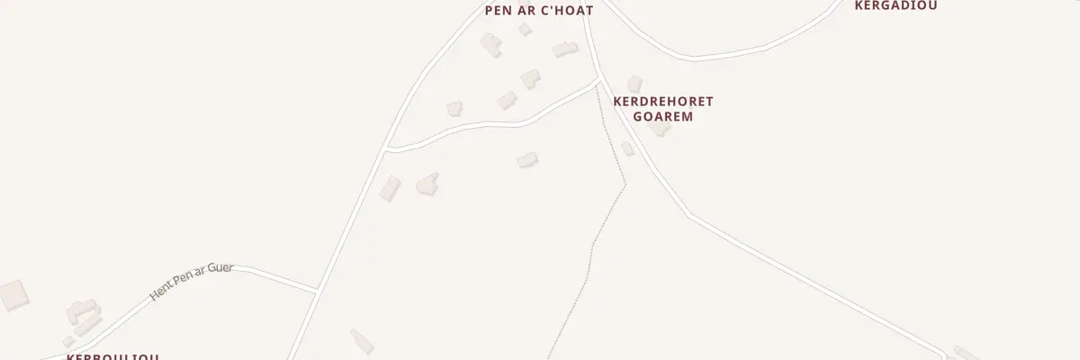 Plan du 2 Hent ar vilin avel à Guimaëc