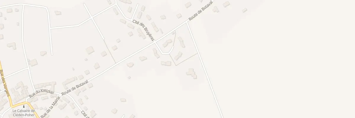 Plan du 5 Ham du Poher à Cléden-Poher