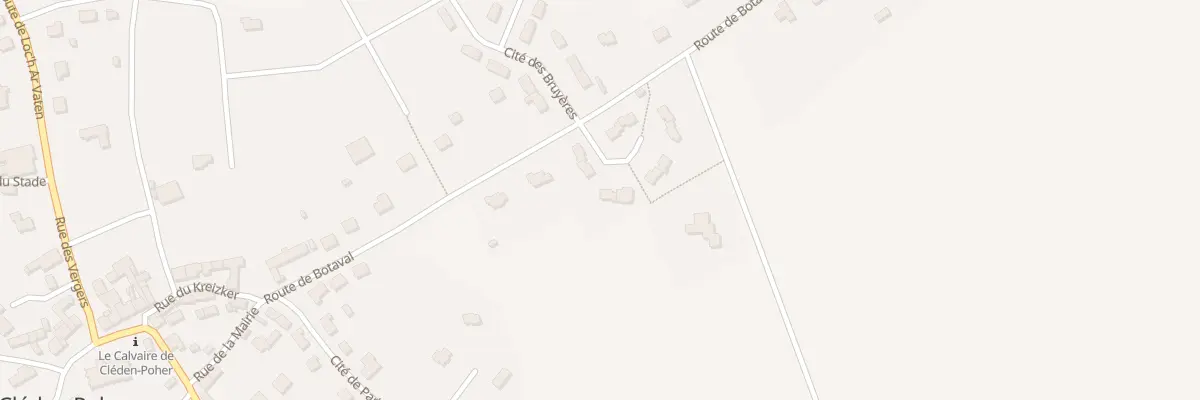 Plan du 3 Ham du Poher à Cléden-Poher