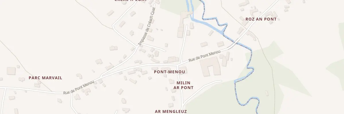 Plan du 7 Rue de Pont Menou à Plouégat-Guérand