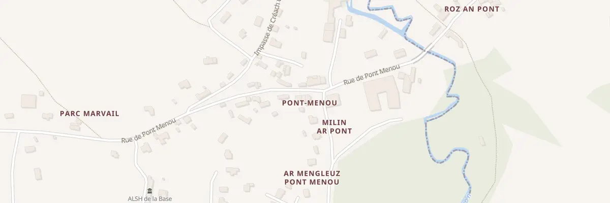 Plan du 12 Rue de Pont Menou à Plouégat-Guérand
