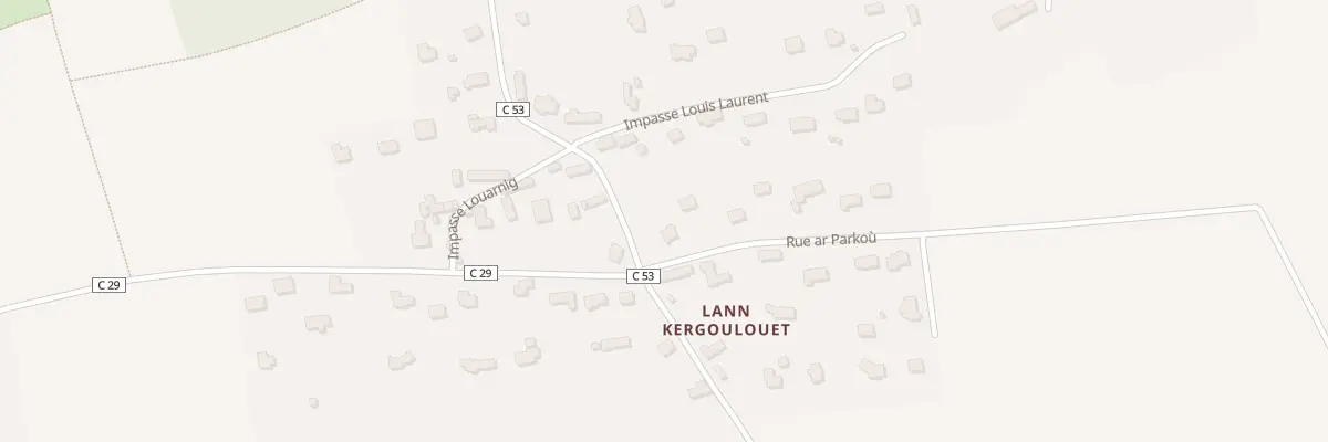 Plan du 1 Hent Ar Parkou à Moëlan-sur-Mer