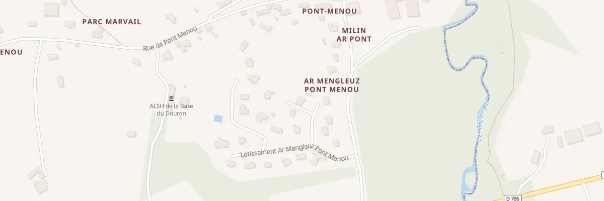 Plan du 7 Lot Ar Mengleuz Pont Menou à Plouégat-Guérand