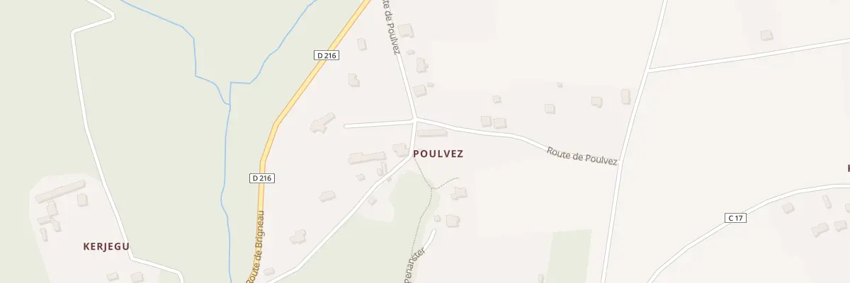 Plan du 935 Poulvez à Moëlan-sur-Mer