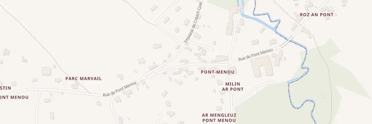 Plan du 19 Rue de Pont Menou à Plouégat-Guérand