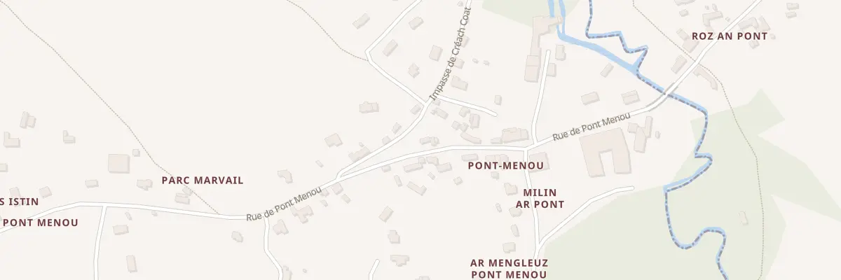 Plan du 21 Rue de Pont Menou à Plouégat-Guérand