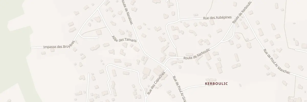 Plan du 95 Rte de Kerboulic à Locquirec