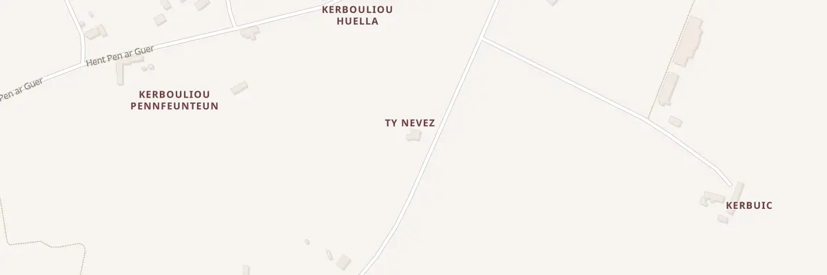 Plan du 19 Hent toull an heri à Guimaëc
