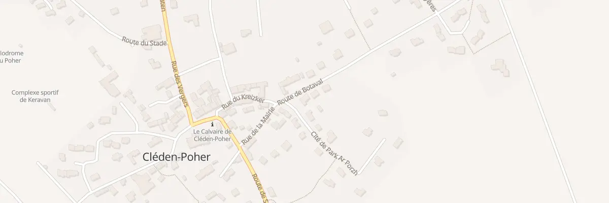Plan du 4 Rte de Botaval à Cléden-Poher