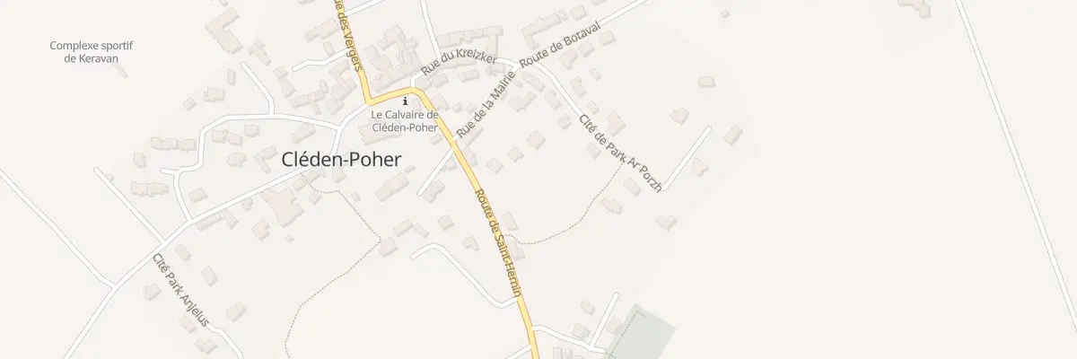Plan du 6 Rue de la Mairie à Cléden-Poher