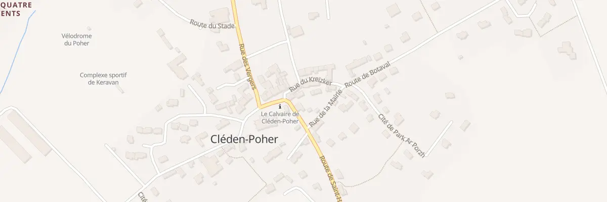 Plan du 3 Rue du 18 Mars 1962 à Cléden-Poher