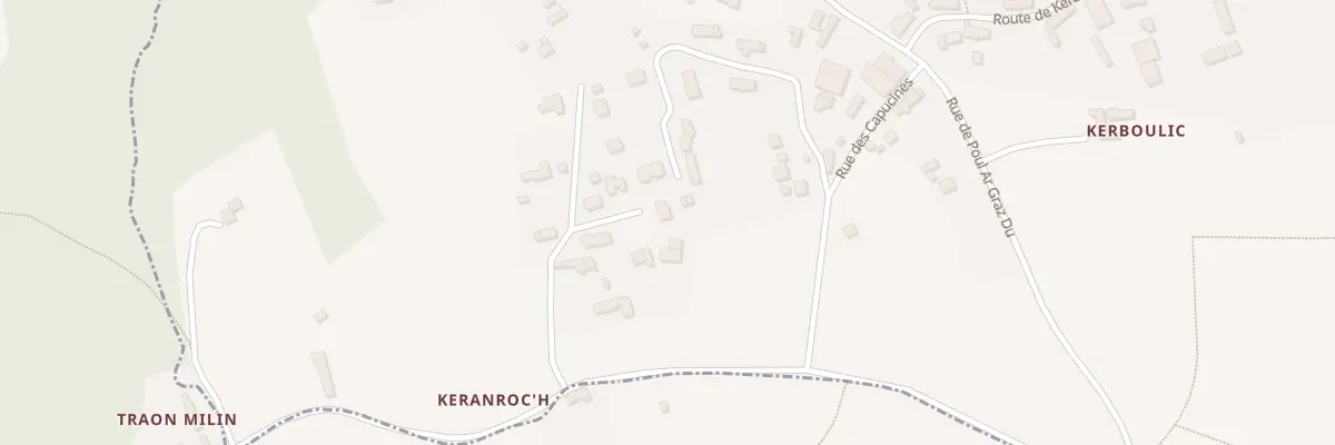 Plan du 4 Lot Keranroc’H à Locquirec