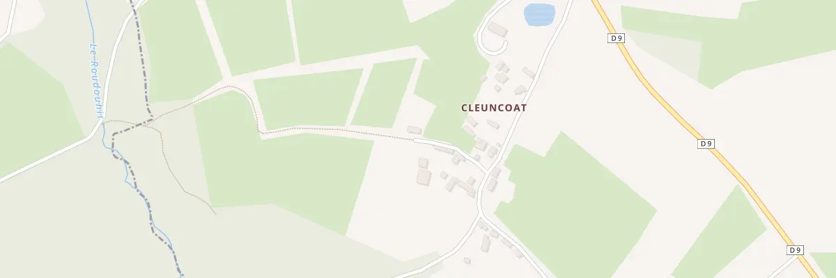 Plan du 195 Cleuncoat à Lannéanou