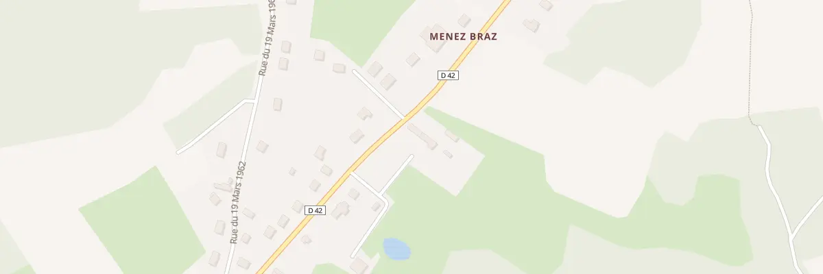 Plan du 2 Menez Braz à Scrignac