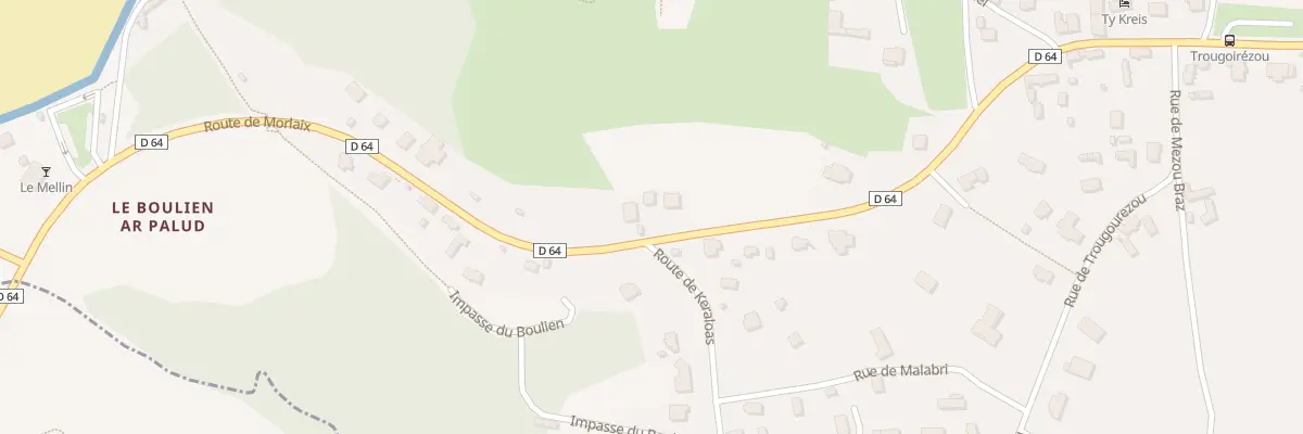 Plan du 61 Rte de Morlaix à Locquirec