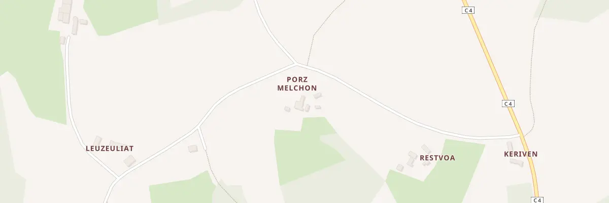 Plan du 1 Pors Melchon à Lannéanou
