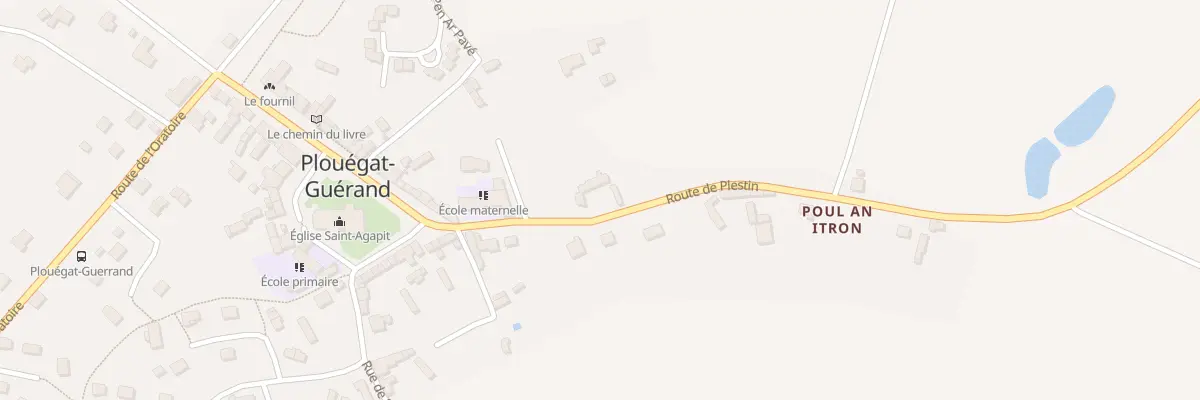 Plan du 8 Rte de Plestin à Plouégat-Guérand