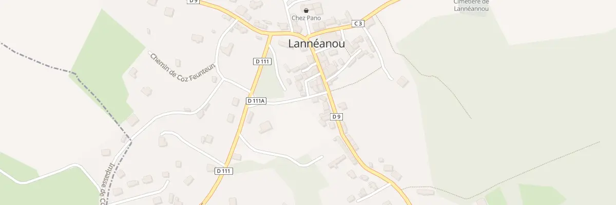 Plan du 1 Rue du Fournil à Lannéanou