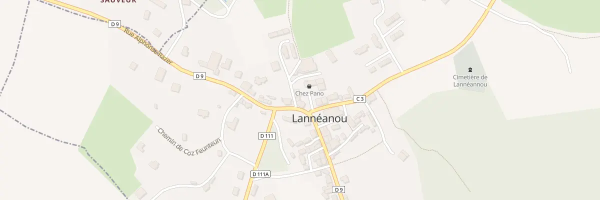 Plan du 2 Imp de la Croix Blanche à Lannéanou