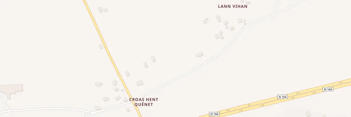 Plan du 2 Le Lann Vihan à Cléden-Poher