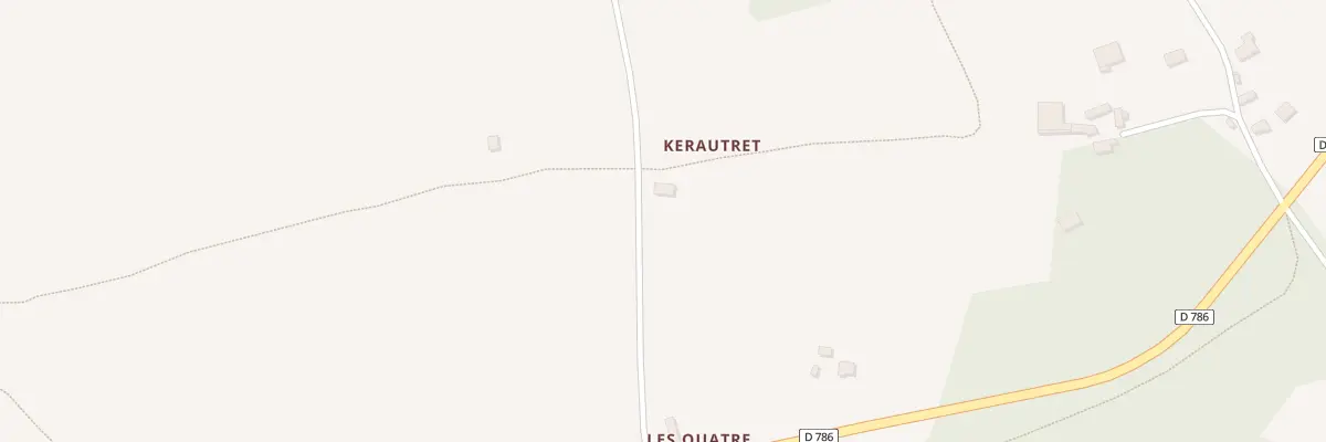 Plan du 1977B Les Quatre Chemins à Plouégat-Guérand
