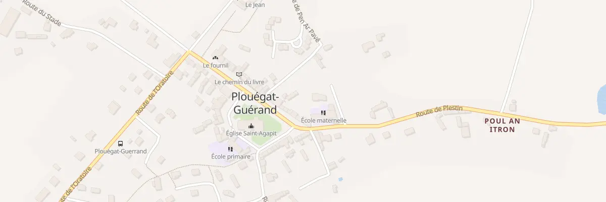 Plan du 32 Pl du Bourg à Plouégat-Guérand