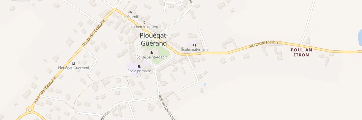 Plan du 40 Pl du Bourg à Plouégat-Guérand