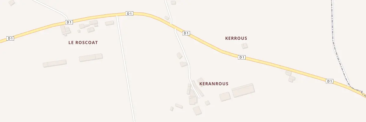 Plan du 5220 Keranrous à Roudouallec