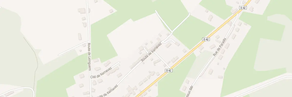 Plan du 10 Rte de Kernevez à Scrignac