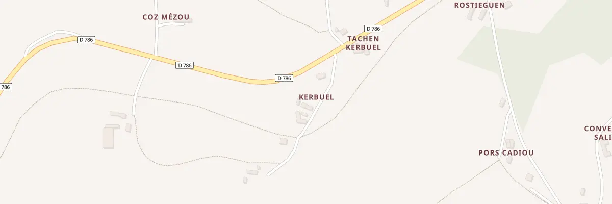Plan du 202 Penquer Kerbuel à Plouégat-Guérand