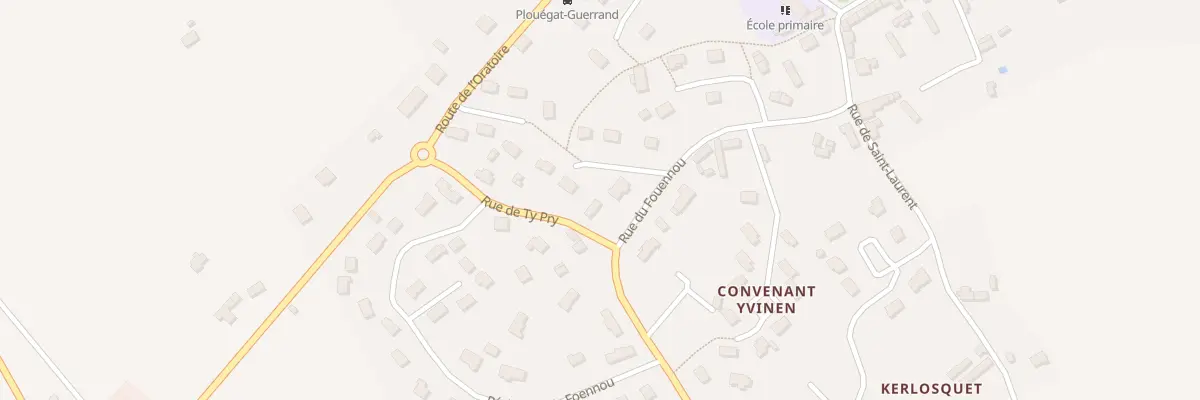 Plan du 6 Rue de Ty Pry à Plouégat-Guérand