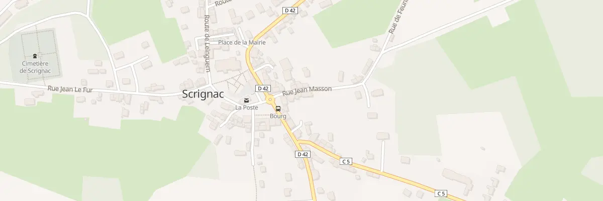 Plan du 6 Rue Jean Masson à Scrignac