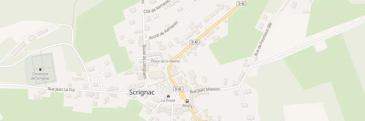 Plan du 4 Rue Albert Perrot à Scrignac
