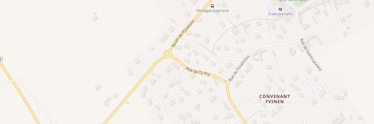 Plan du 4 Rue de Ty Pry à Plouégat-Guérand