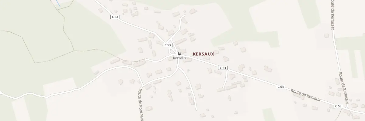 Plan du 1950 Kersaux à Moëlan-sur-Mer