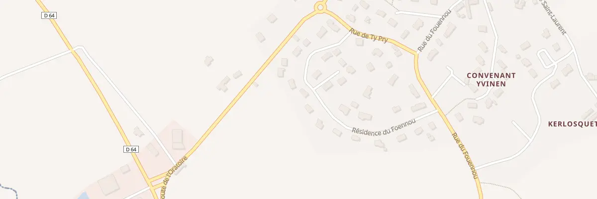 Plan du 8 Lot Pen Mez Riou à Plouégat-Guérand