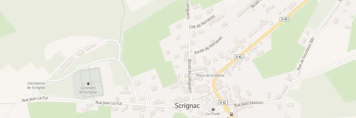 Plan du 11 Rte de Leinguern à Scrignac