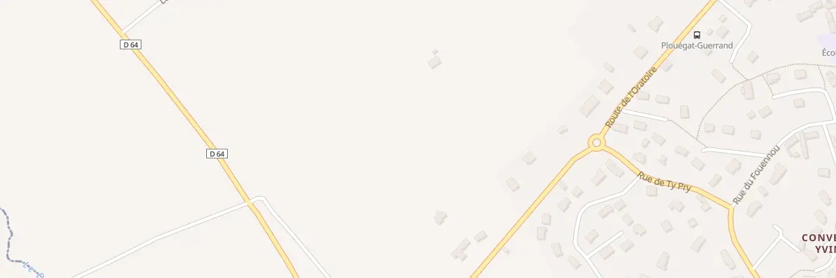 Plan du 23 Rte de l’Oratoire à Plouégat-Guérand
