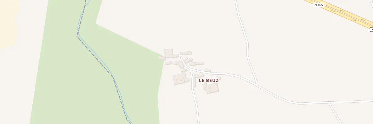 Plan du 160 Le Beuz au Trévoux