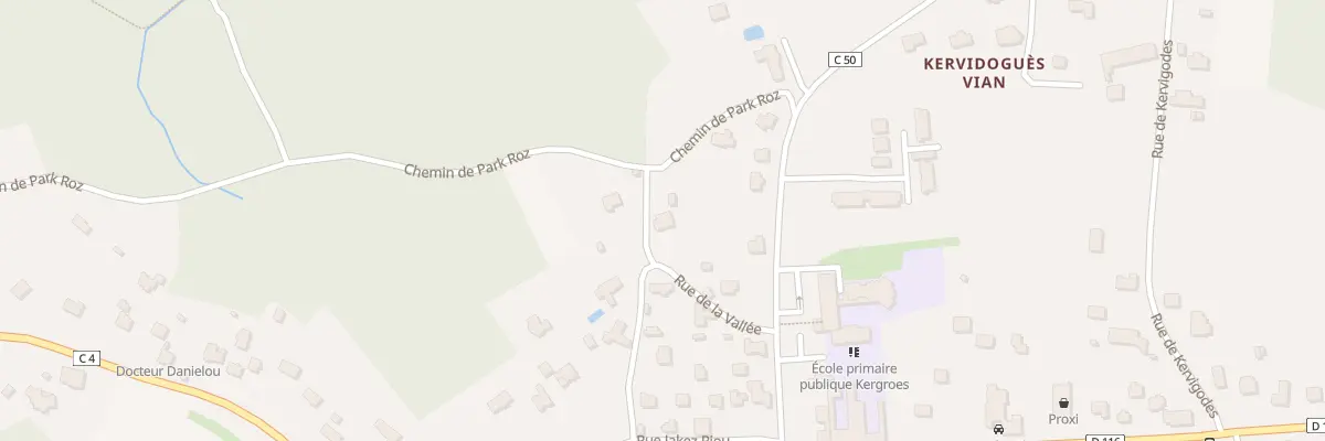Plan du 6 Rue de la Vallee à Moëlan-sur-Mer