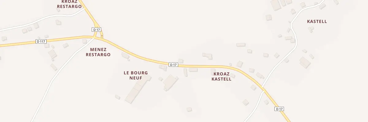 Plan du 668 Le Bourg Neuf à Spézet