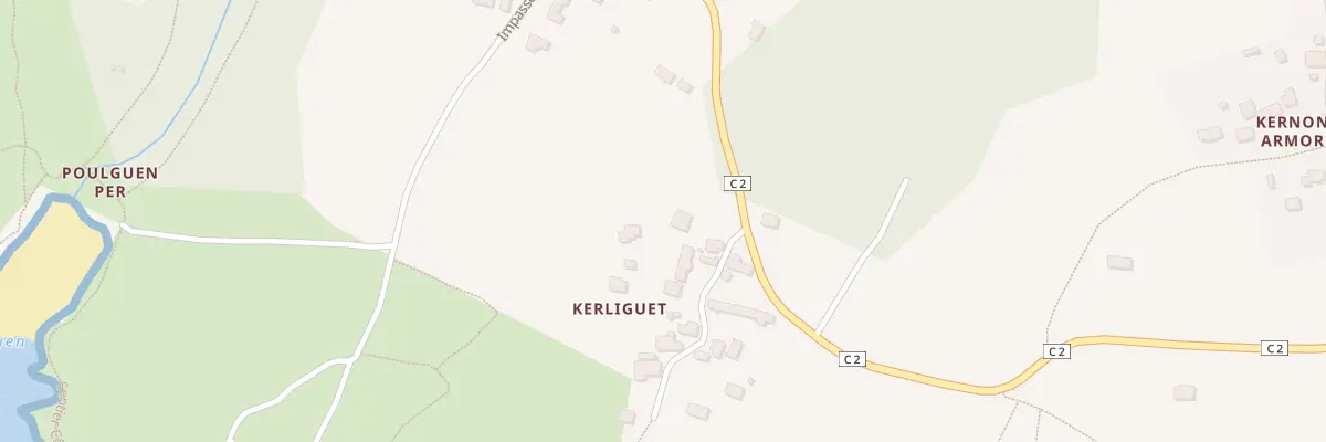 Plan du 2 Kerliguet à Moëlan-sur-Mer