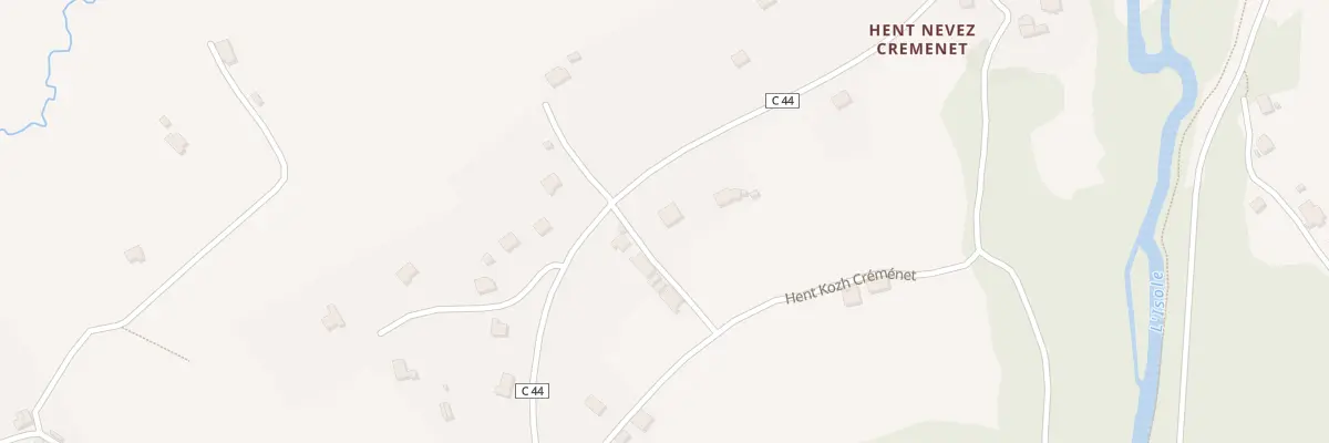 Plan du 36 Hent Nevez Cremenet à Scaër