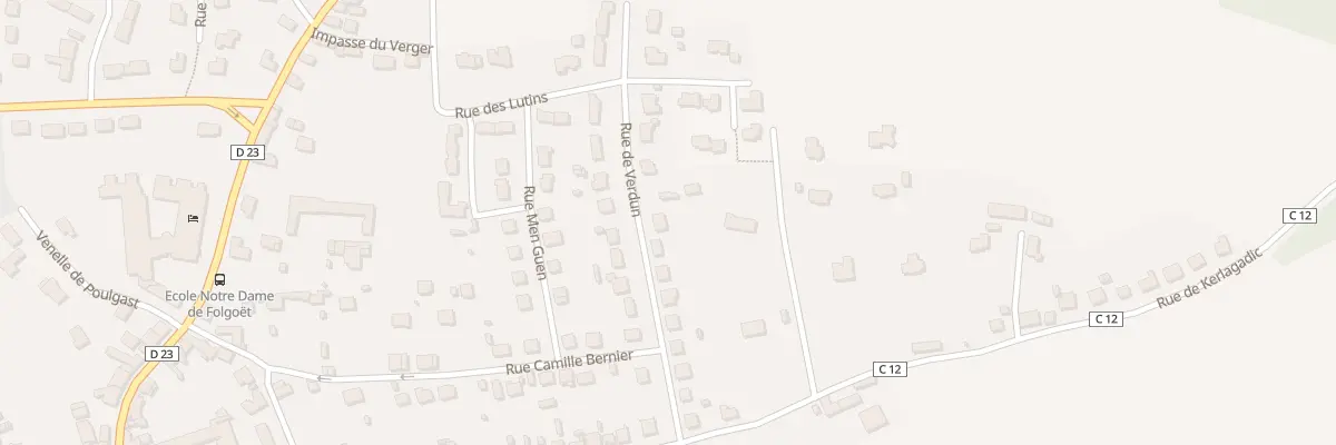 Plan du 18 Rue de Verdun à Bannalec
