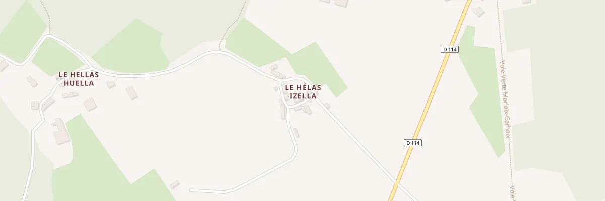 Plan du 74 Le Helas Izella à Poullaouen