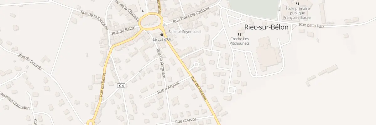 Plan du 9 Rue de Moëlan à Riec-sur-Bélon