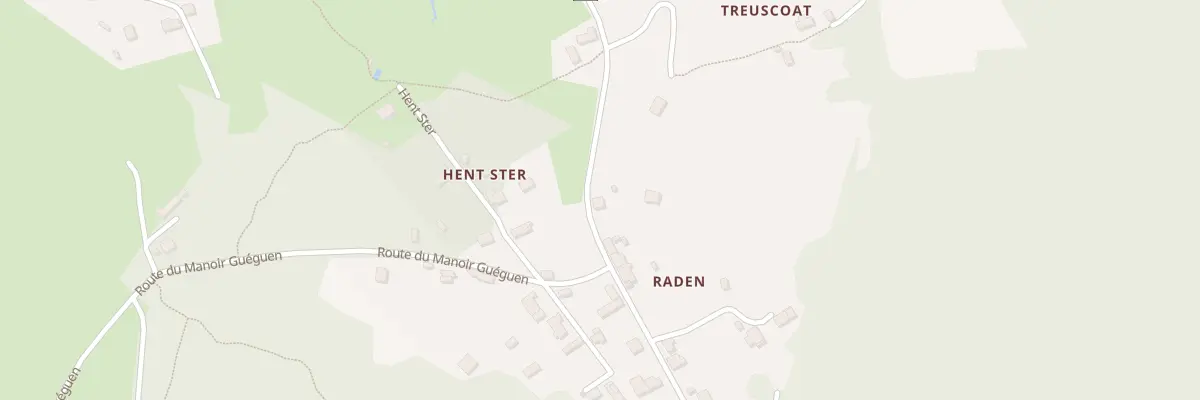 Plan du 3 Raden à Scaër