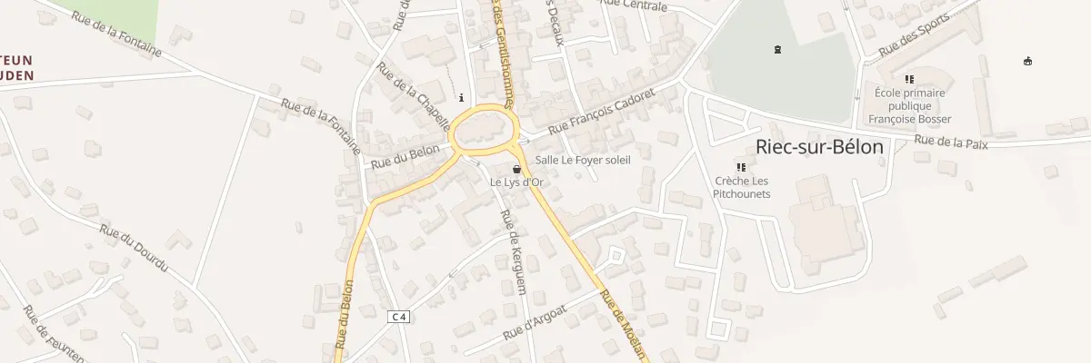 Plan du 1 Rue de Moëlan à Riec-sur-Bélon